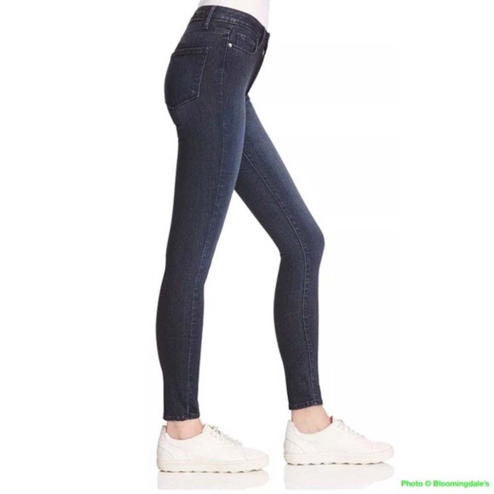 PAIGE Hoxton Ankle Jeans High Rise Skinny Dark Wash Stretch